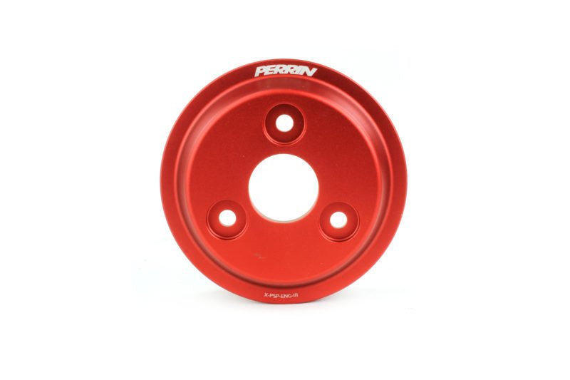 Perrin Water Pump Pulley Red 2022-2025 WRX / 2019-2025 Ascent / 2019-2025 Forester / 2020-2025 Legacy / 2021-2025 Crosstrek / 2020-2025 Outback / 2024-2025 Impreza