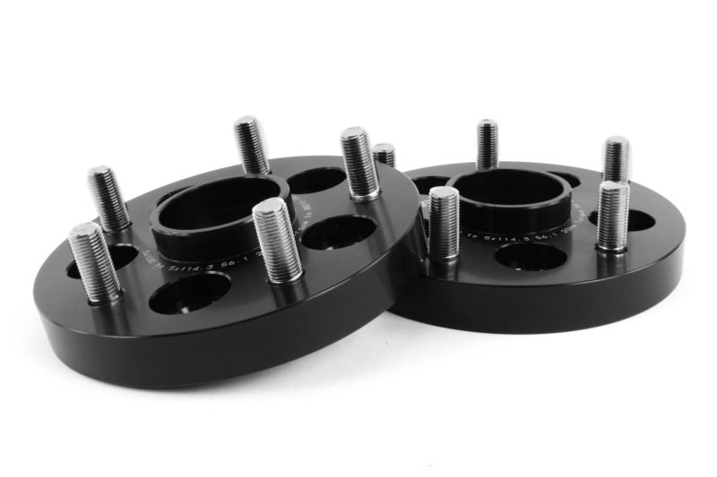 Perrin Wheel Adapters Pair Black 20mm 5x100 to 5x114.3 2002-2014 WRX / 2004 STI / 2013-2018 Crosstrek / 2013-2024 BRZ / 2013-2016 FRS / 2017-2021 GT86 / 2022-2024 GR86