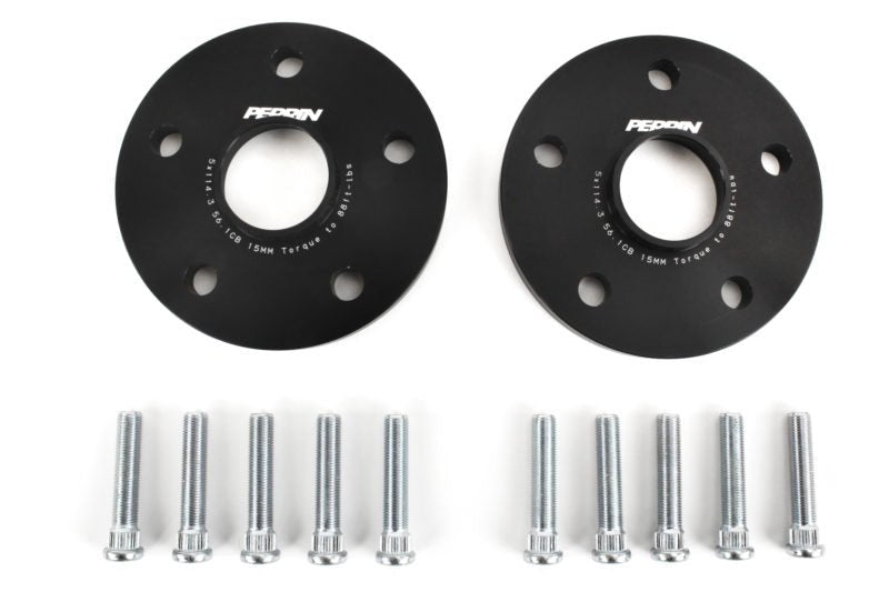 Perrin Wheel Spacers Black 15mm 5x114.3 2015-2025 WRX / 2005-2021 STI