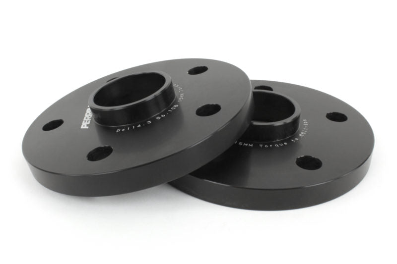 Perrin Wheel Spacers Black 15mm 5x114.3 2015-2025 WRX / 2005-2021 STI