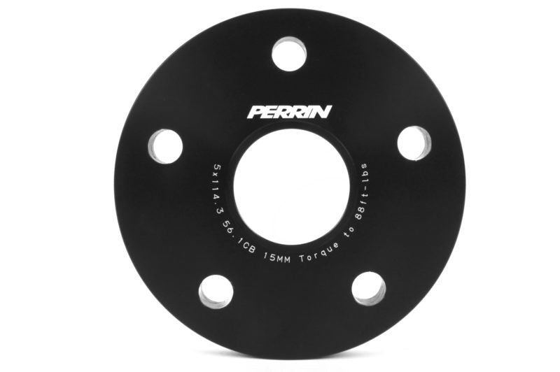 Perrin Wheel Spacers Black 15mm 5x114.3 2015-2025 WRX / 2005-2021 STI