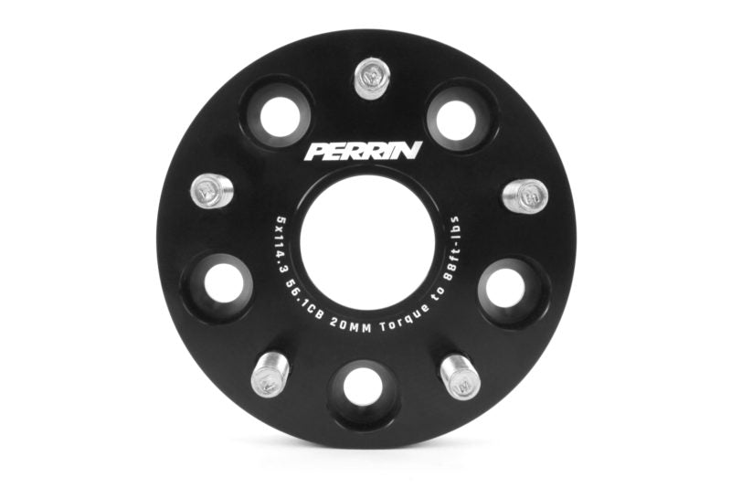 Perrin Wheel Spacers Black 20mm 5x114.3 2015-2025 WRX / 2005-2021 STI