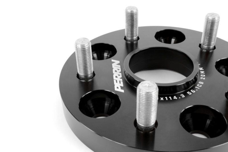 Perrin Wheel Spacers Black 20mm 5x114.3 2015-2025 WRX / 2005-2021 STI