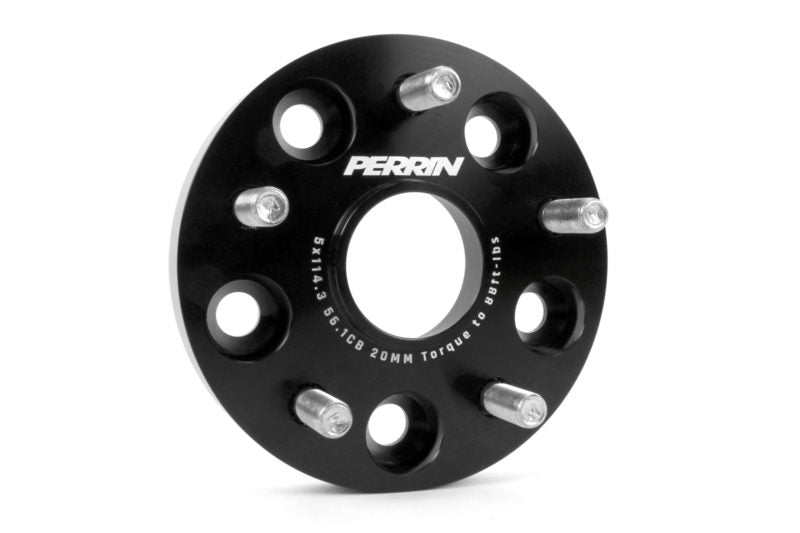 Perrin Wheel Spacers Black 20mm 5x114.3 2015-2025 WRX / 2005-2021 STI