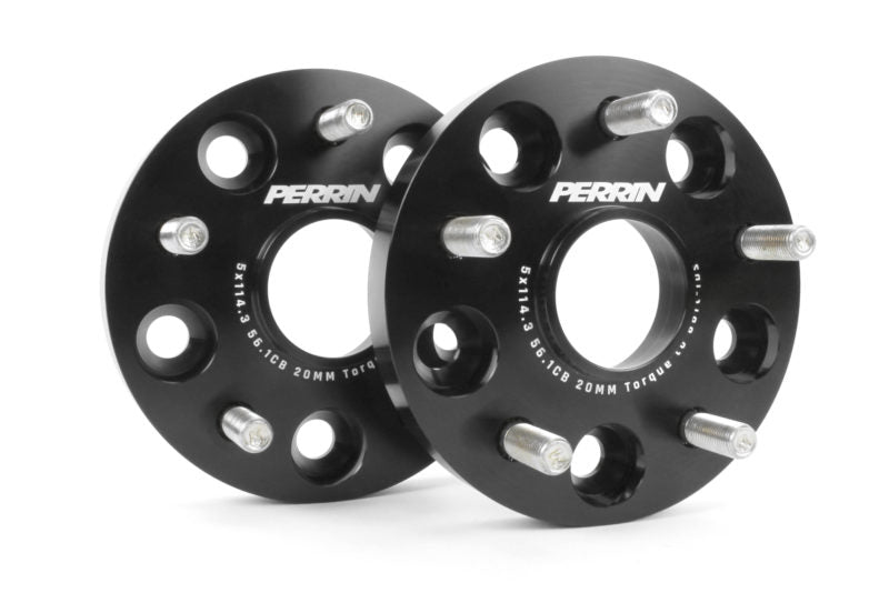Perrin Wheel Spacers Black 20mm 5x114.3 2015-2025 WRX / 2005-2021 STI