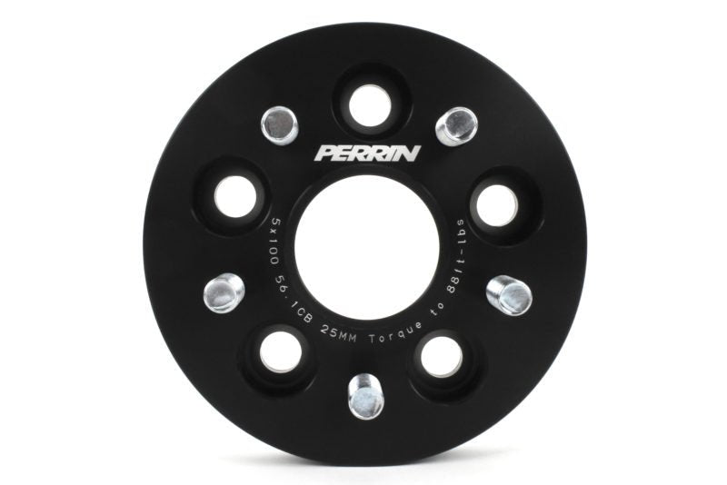 Perrin Wheel Spacers Black 25mm 5x100 2002-2014 WRX / 2004 / STI / BRZ / FXT / LGT