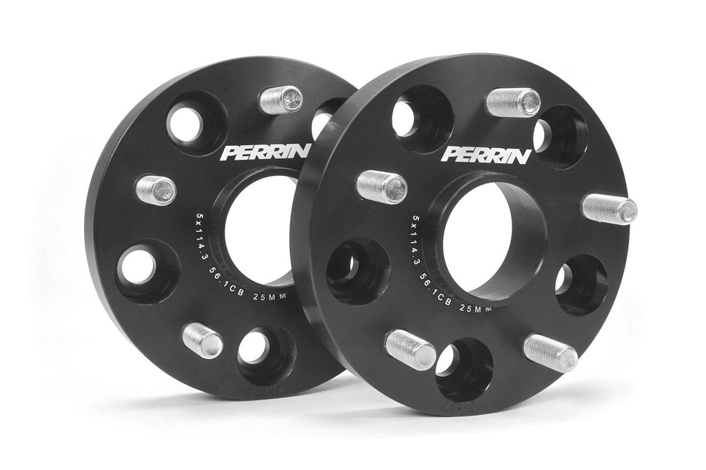 Perrin Wheel Spacers Black 25mm 5x114.3 2015-2025 WRX / 2005-2021 STI