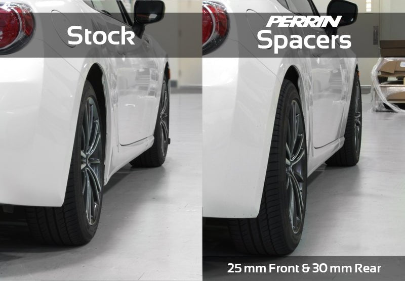 Perrin Wheel Spacers PAIR Black 30mm 5x100 2002-2014 WRX / 2004 / STI / BRZ / FXT / LGT