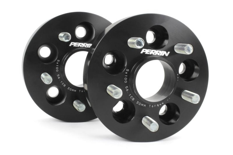 Perrin Wheel Spacers PAIR Black 30mm 5x100 2002-2014 WRX / 2004 / STI / BRZ / FXT / LGT