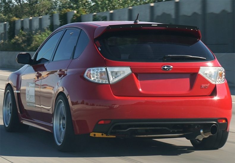 Perrin Wing Gurney Flap Black 2009-2014 WRX Hatchback / 2008-2014 STI Hatchback