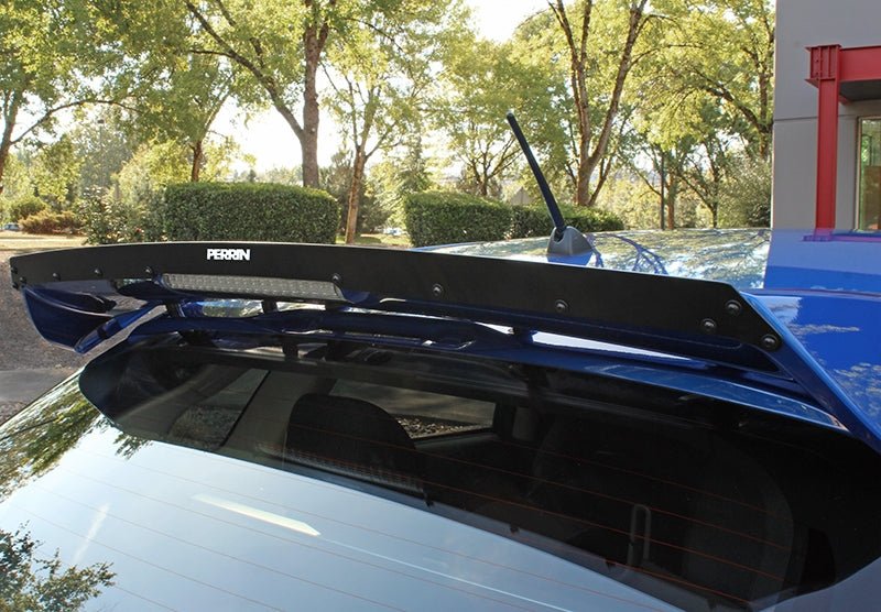 Perrin Wing Gurney Flap Black 2009-2014 WRX Hatchback / 2008-2014 STI Hatchback