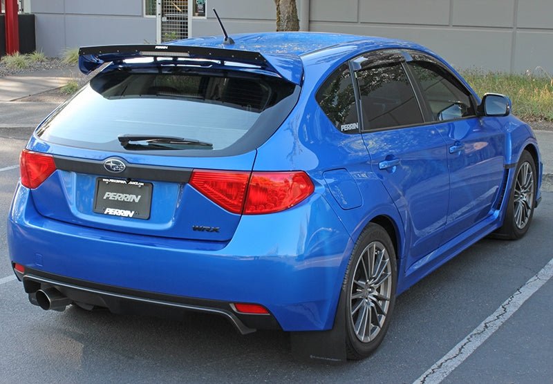 Perrin Wing Gurney Flap Black 2009-2014 WRX Hatchback / 2008-2014 STI Hatchback