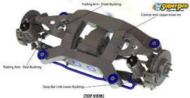 SuperPro Rear Upper Control Arm Camber Adjustable Eccentric Rear Inner Bushing Kit 2008-2024 WRX / 2008-2021 STI / 2013-2024 BRZ / 2013-2016 FRS / 2017-2021 GT86