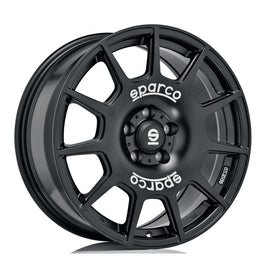OZ SPARCO TERRA 16 X 7 +35 5 X 100 CB63.3 MATTE BLACK + WHITE LETTERING