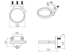 Load image into Gallery viewer, Turbosmart Fuel Pressure Regulator Billet Mounting Bracket Black