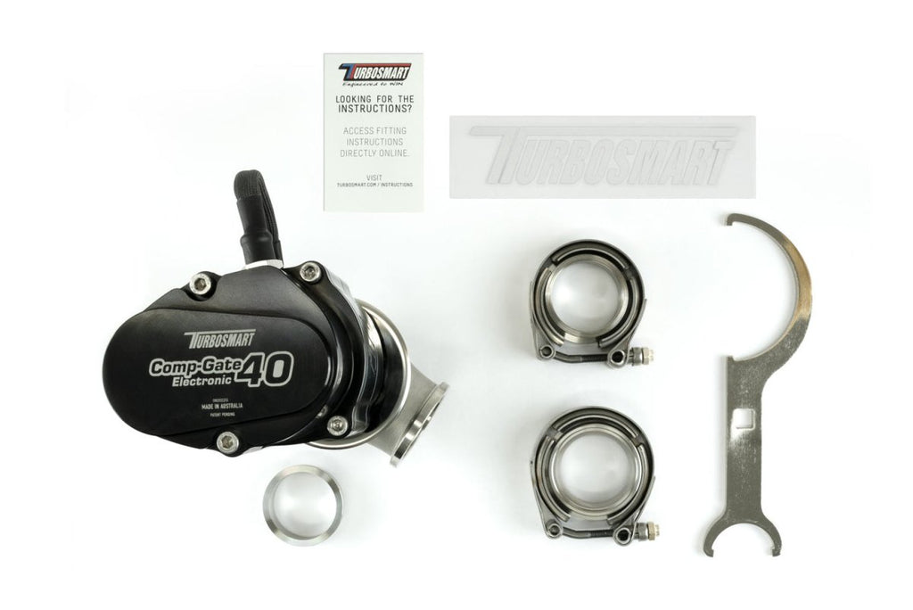 Turbosmart GenV Electronic CompGate40 40mm Electronic External Wastegate Black