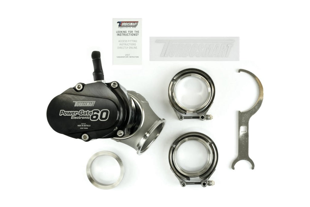 Turbosmart GenV Electronic PowerGate60 60mm Electronic External Wastegate Black