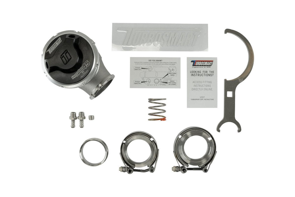Turbosmart GenV HyperGate45CG 45mm High Pressure Compressed Gas External Wastegate 26psi Black