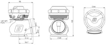 Load image into Gallery viewer, Turbosmart GenV ProGate WG50CG Compressed Gas External Wastegate 5PSI Black