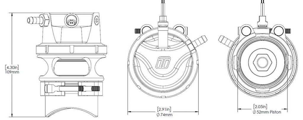 Turbosmart GenV RacePort EM Blow Off Valve Sleeper Edition