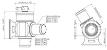Load image into Gallery viewer, Turbosmart Kompact Dual Port Blow Off Valve w/ 25mm Inlet Fitting